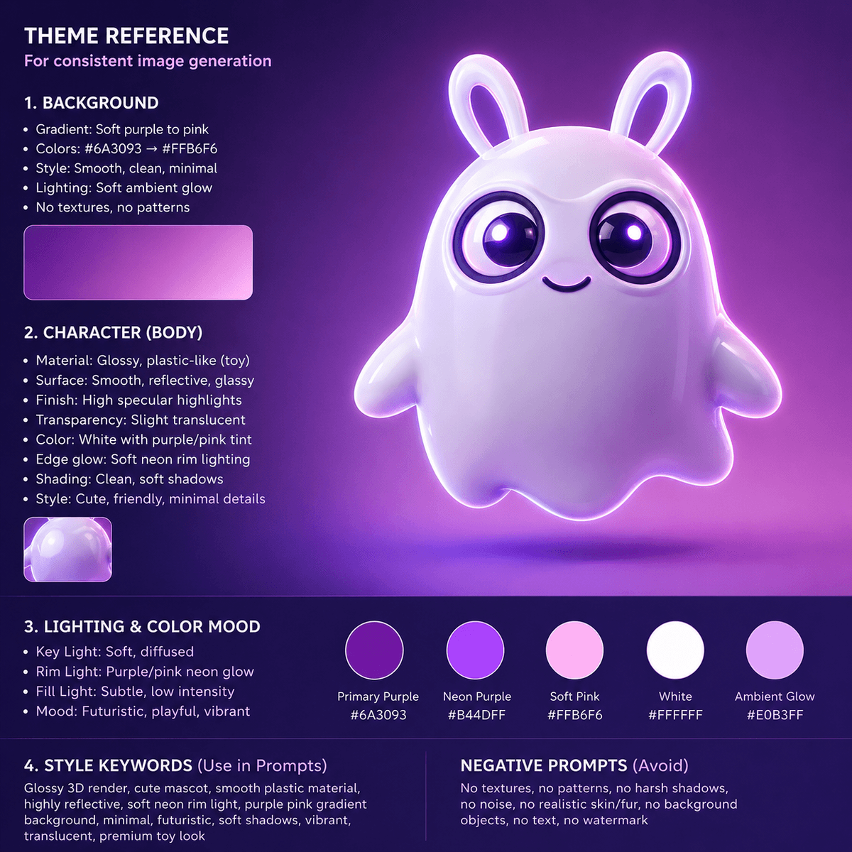 Brand Theme & Lighting Reference Sheet